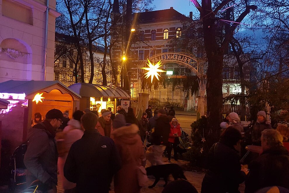 Historischer Weihnachtsmarkt Felsenkeller Leipzig